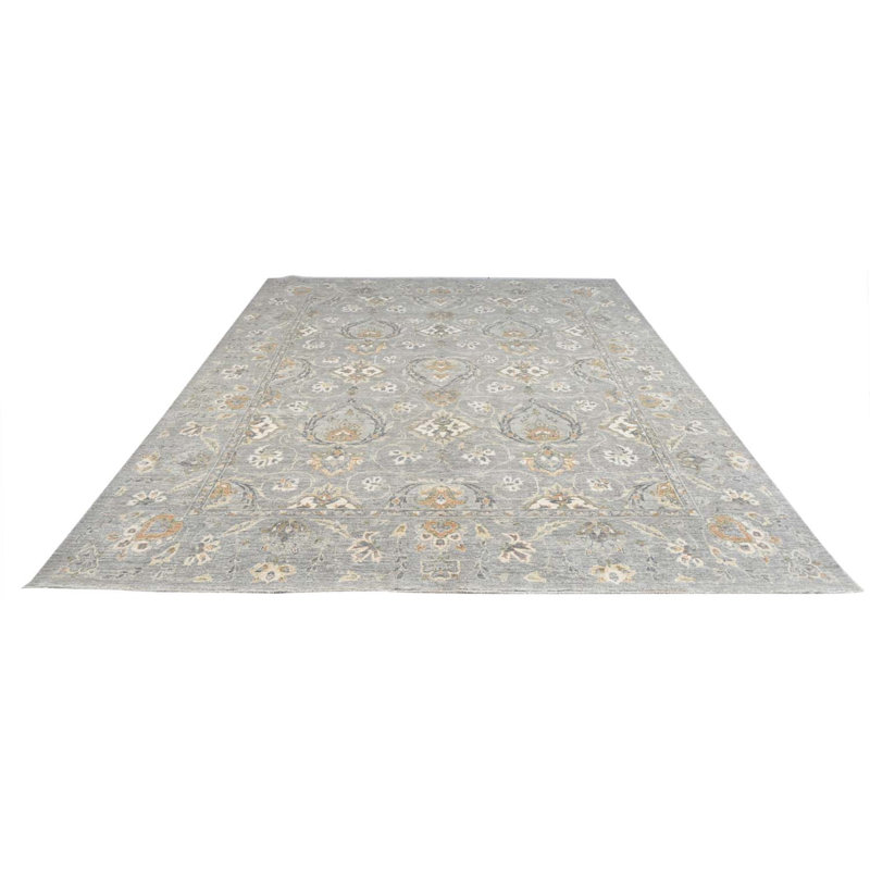Transitional One-of-a-Kind Rectangle 8'1" X 9'10" Hand Knotted Area Rug