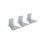 Conceal 3 Piece L-Shaped Metal Floating Shelf