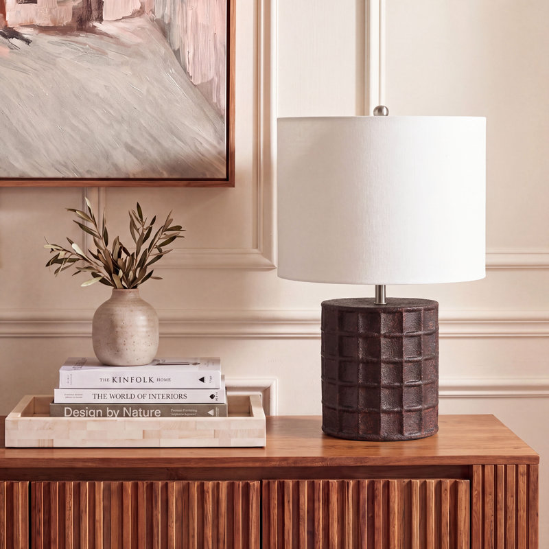 Naseeba Ceramic Bedside Table Lamp, Black