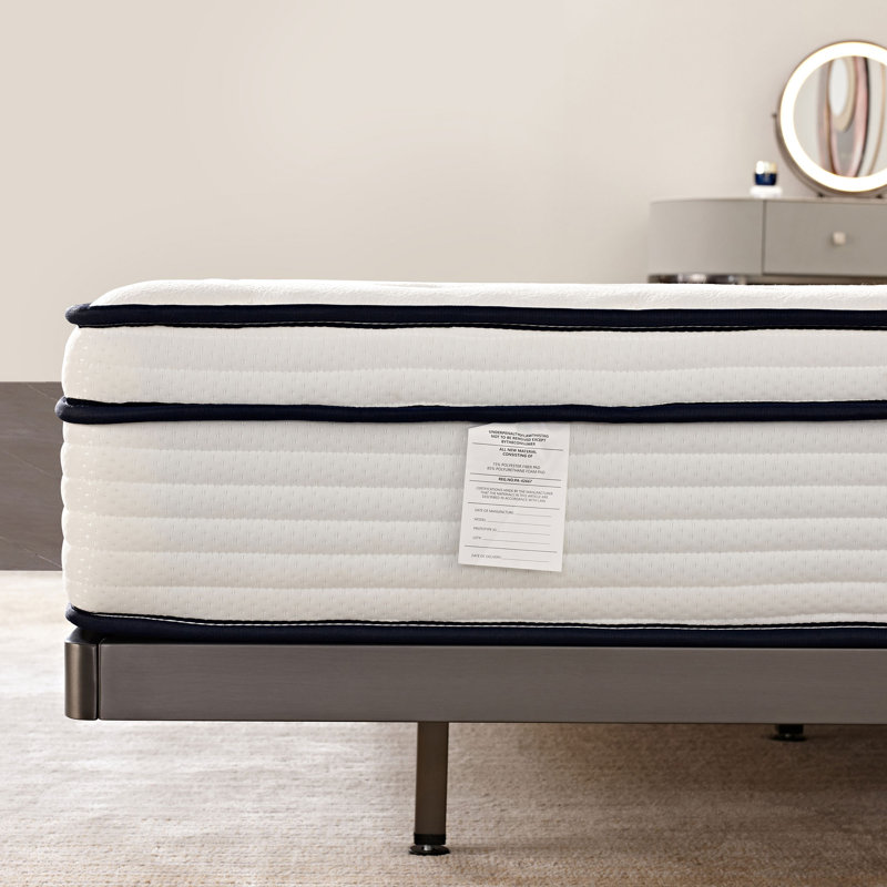 Matelas à ressorts moyen 10 po et sommier tapissier Luck Home, Grand, 10"