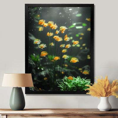 Aquariums - Aquariums muraux jaunes et verts