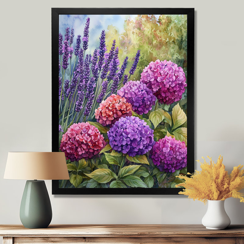 Bowman - Floral Canvas Wall Art, Reproduction encadrée d'une seule photo, Noir, noir, noir, noir, H 20 po x l 12 po