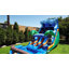 Glissade d'eau de 17 pi avec piscine détachable Xjump Jungle Falls