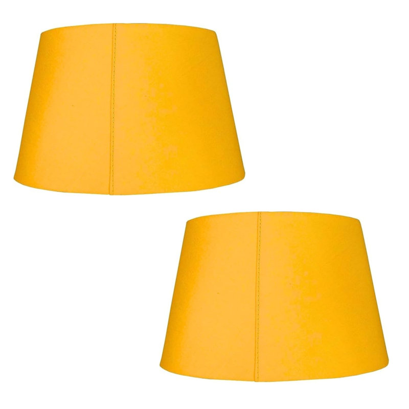 Talaina 25cm H Cotton Lamp Shade, Mustard