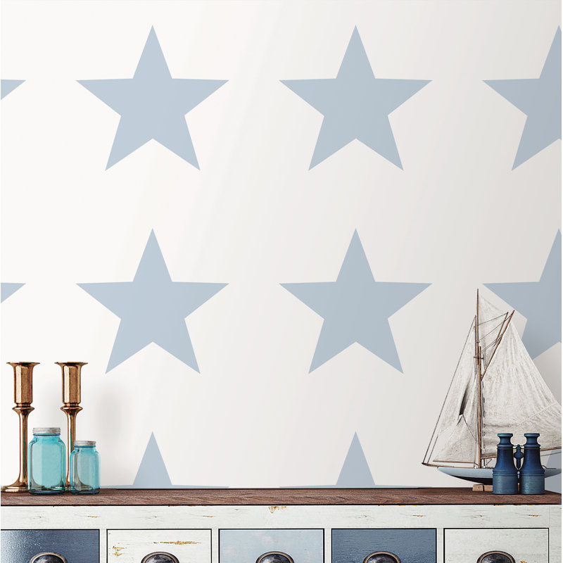 10m x 53cm Matte Wallpaper Roll, Sky Blue