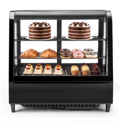 Commercial Refrigerator Display Case, 3.5 Cu.Ft/100L Countertop Refrigerated Showcase