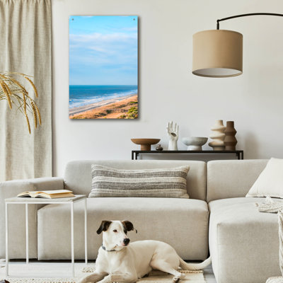  «Enjoying The Beach» par Life BeautifuLEE, art mural en verre acrylique, 24 po x 36 po