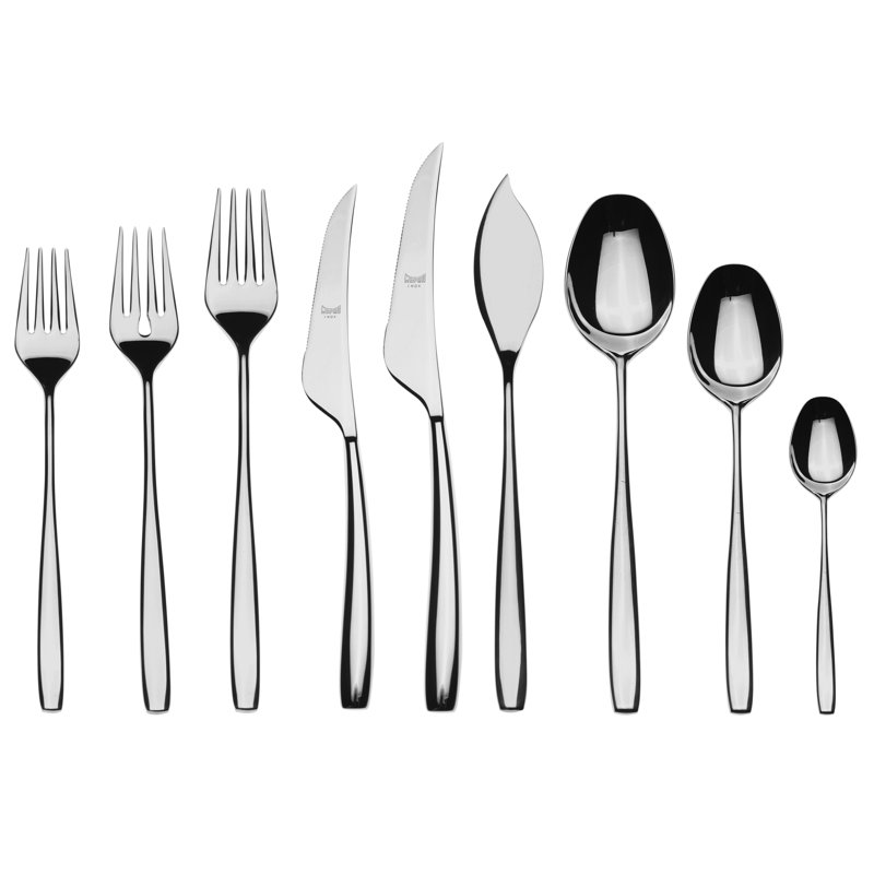 Ensemble de couverts Avanguardia - 54 pièces - Acier inoxydable, Argent argent
