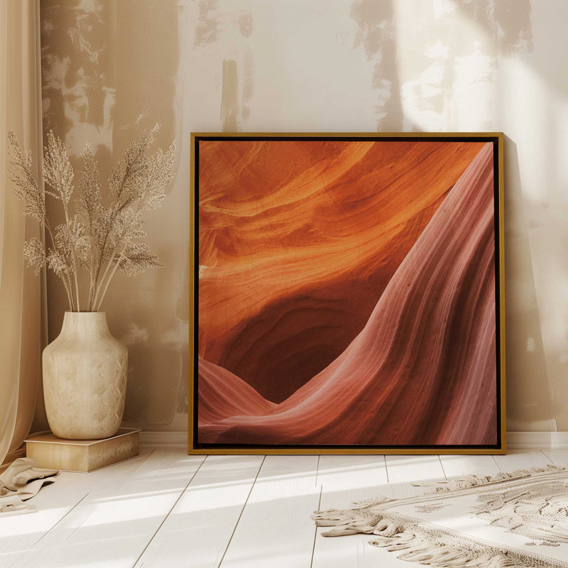 Sculpted by Time v2 Print on Rolled, American Maple Floater Framed, 12.75" H x 12.75" W x 1.75" D