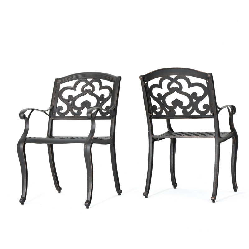 Calisa Metal Outdoor Dining Armchair