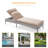 Outdoor Rattan Patio Lounge Chair with Adjustable Reclining Back & Waterproof Cushion, All-Weather Chair for Deck Backyard Garden-1148955455