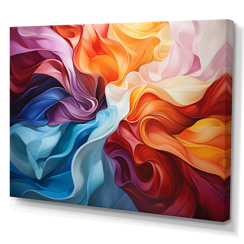 Opt Art Dynamic Chromatics - Op Art, art encadré, Toile tendue, H 24 po x l 32 po x P 1 po