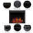 Black Electric Fireplace Insert-668684864