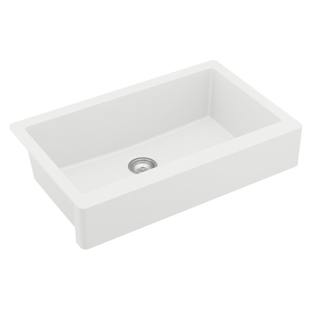 34'' L Farmhouse / Apron Single Bowl Quartz Kitchen Sink Karran 