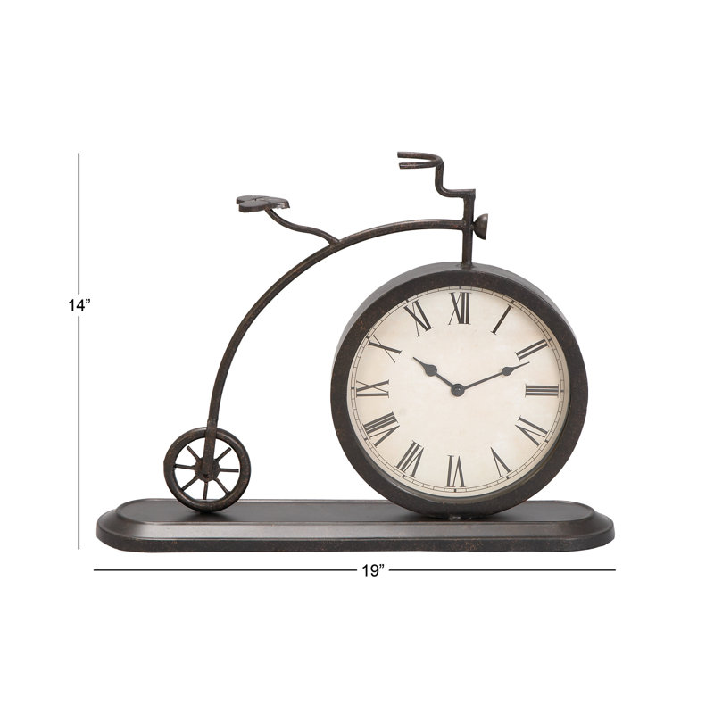 Horloge noire en métal