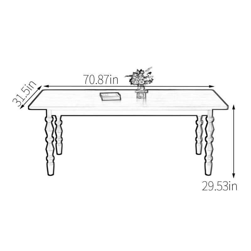 Alwie, Tanné, H 29,53 po x L 70,87 po x l 31,5 po