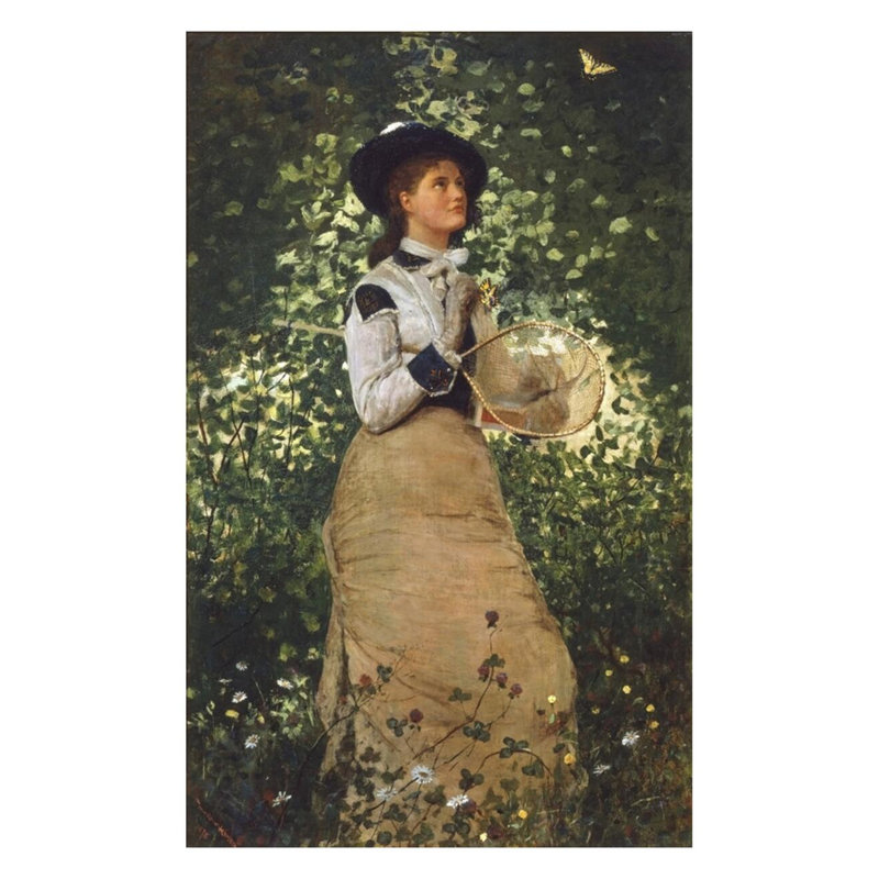 «Butterflies» par Winslow Homer - Estampe numérique, H 28 po x l 22 po