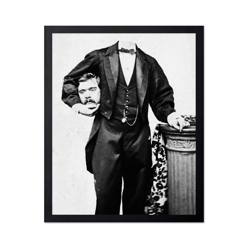 Magicien sans tête, Sans cadre, Affiche, H 08 po x l 10 po