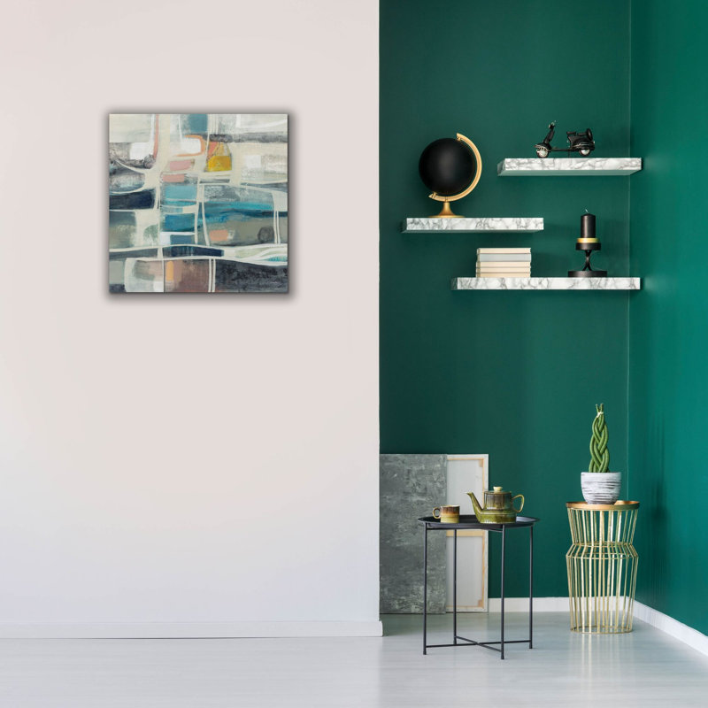 «Mid Modern Vintage» par Silvia Vassileva, art mural sur toile, H 26 po x l 26 po x P 1,5 po