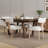 Solid Wood Dining Table Set Farmhouse Extendable Dining Table And Upholstered Chair For Dining Room/Kitchen-110843349-110843346-110843350