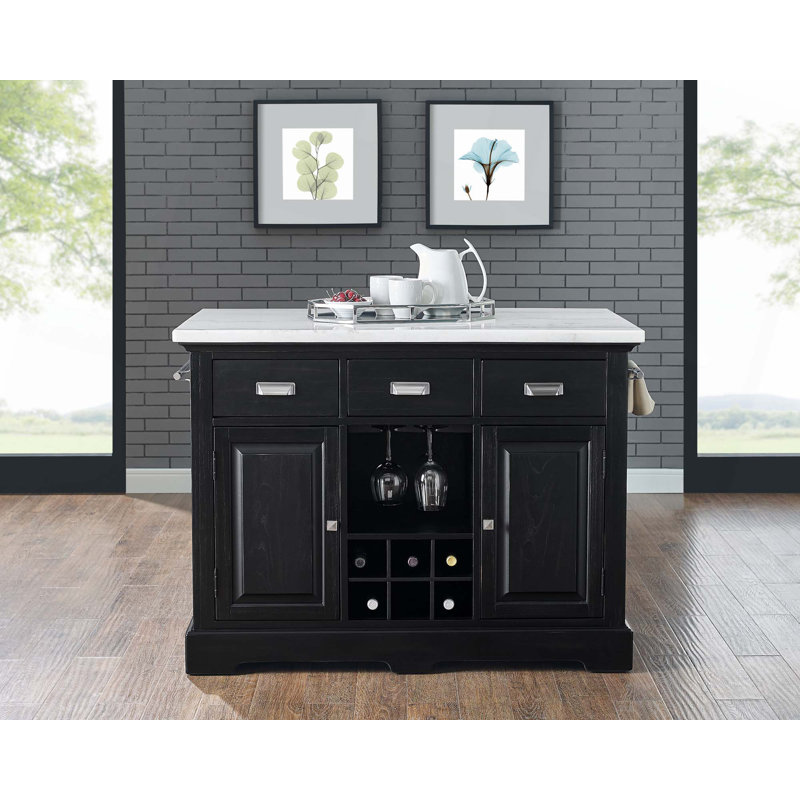Aspen - Îlot de cuisine, Noir