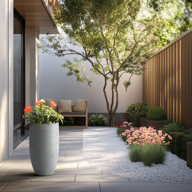 Hellie Handmade Pot Planter, Gray
