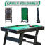 RACK Drogon 5.5-Foot Folding Billiard/Pool Table-52971410