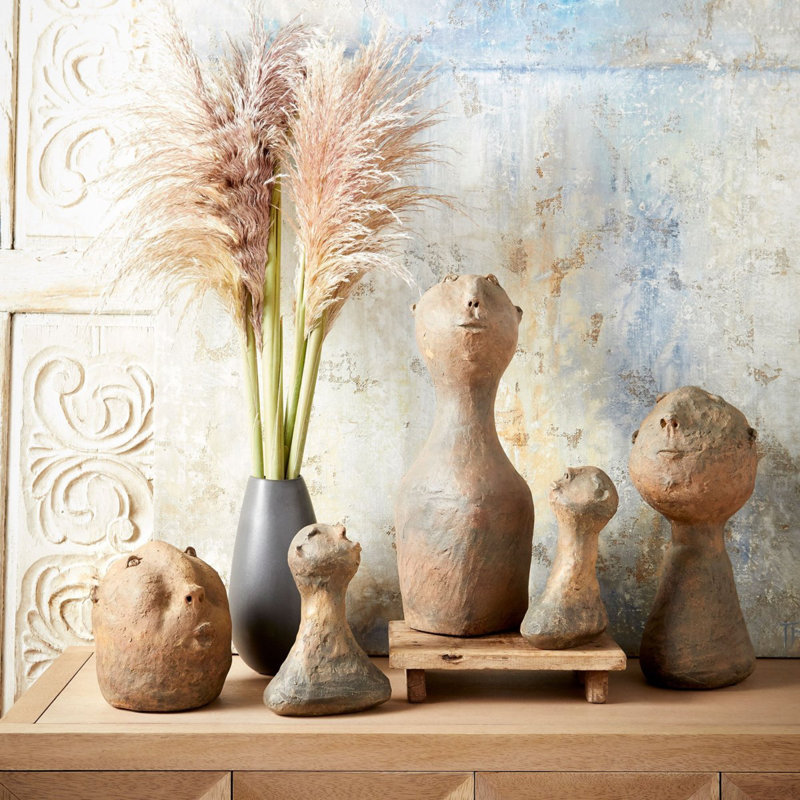 Sharp Ceramic / Porcelain Table Vase, 19.5" H x 10.75" W x 10.75" D
