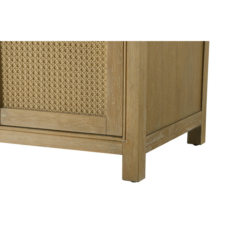 54 inch Double Bathroom Vanity, Linen Oak