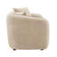 Causeuse Keith en chenille beige avec 2 coussins décoratifs assortis-564143956