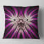 Fleur fractale rougeoyante en noir - coussin abstrait imprimé-30719735-30735307-30719738