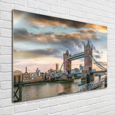 Tower Bridge London 1 Piece Wall Art on Glass