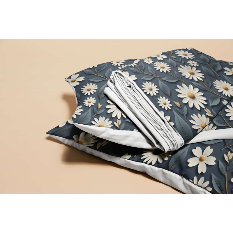 Luxury King Quilt Cover Set (3 Pieces) - 70% Polyester / 30% Cotton, 94.5 x 86.6 inches | Soft & Durable, 120 Thread Count, Button Closure Duvet Cover & Envelope Pillowcases | Machine Washable, Elegant Home Bedding