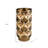 14" Polyresin Gold Geometric Cylinder Table Vase-120640366