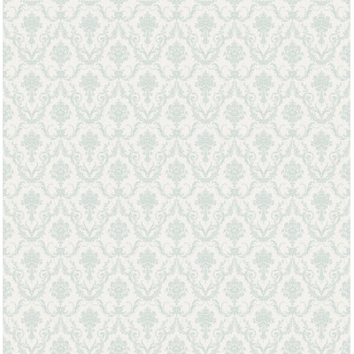 Seabrook Designs Brynn Damask Unpasted Wallpaper