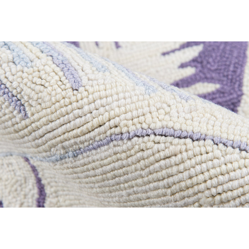 Tapis lilas crocheté à la main Marmolejo, Tapis de couloir 2 pi 3 po x 7 pi 6 po
