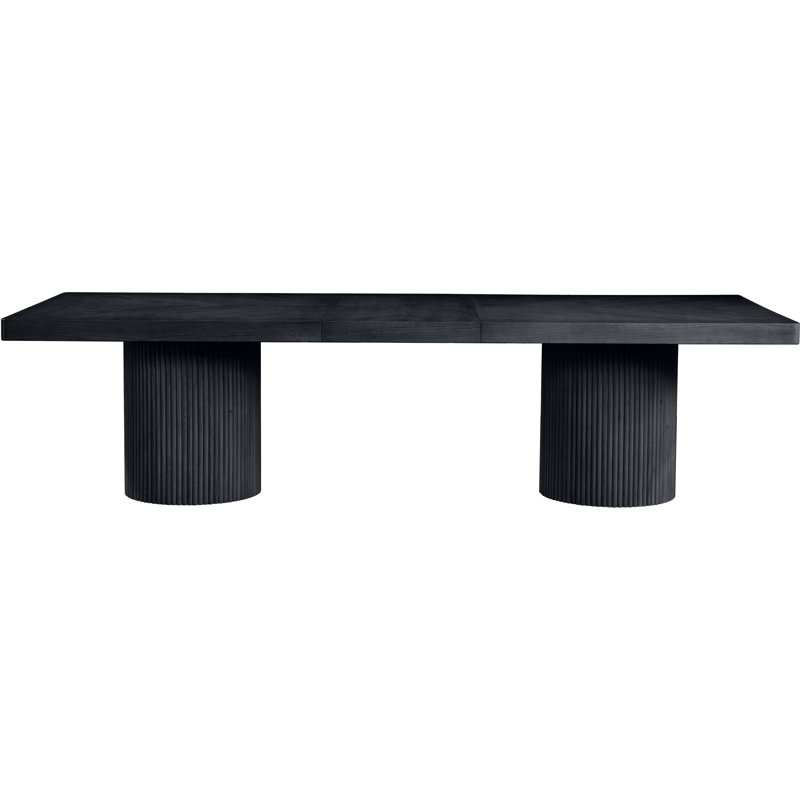 Belinda Rectangular 96'' L x 48'' W Dining Table, Black