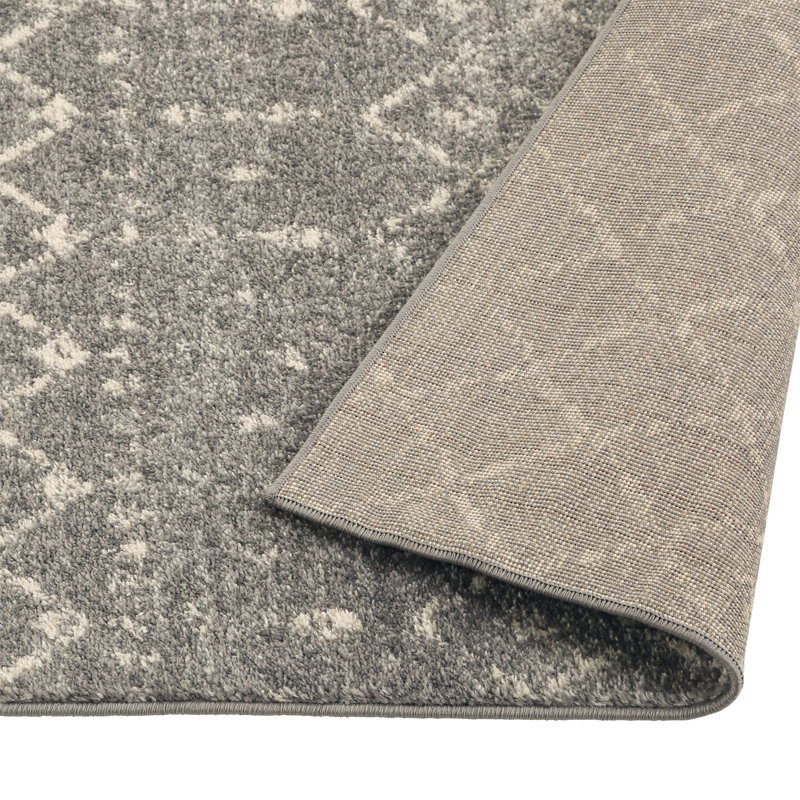 Guimauve Machine Woven Dark Gray Indoor Rug, Round 152cm