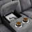 75.5''Wide Breathable Leather Square Arms Power Reclining Loveseat With Storage Console And Wireless Charger-939998167