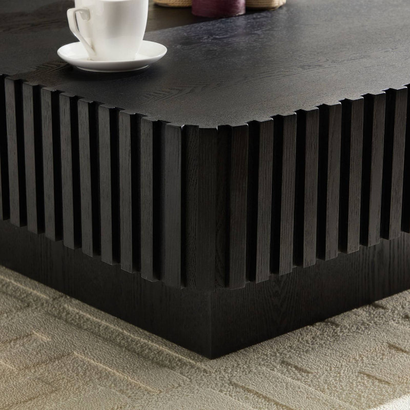 MDF Square Coffee Table, Black