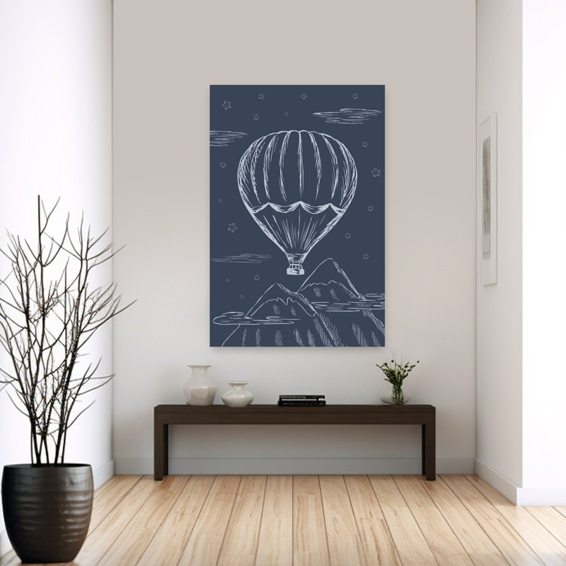 Art contemporain, art mural contemporain, Bleu, H 60 po x l 40 po