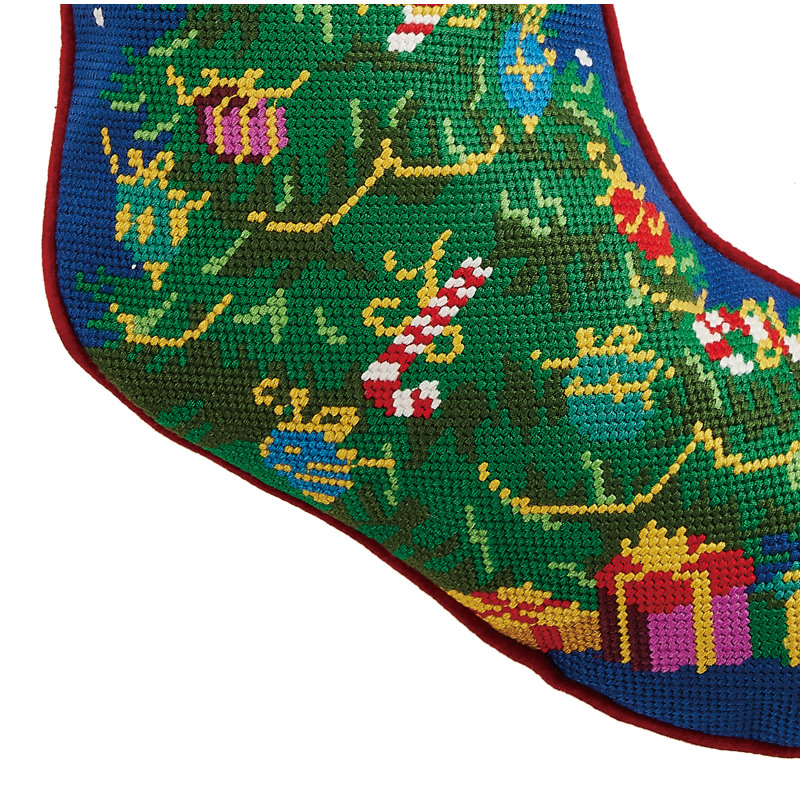 Chaussette de Noël brodée