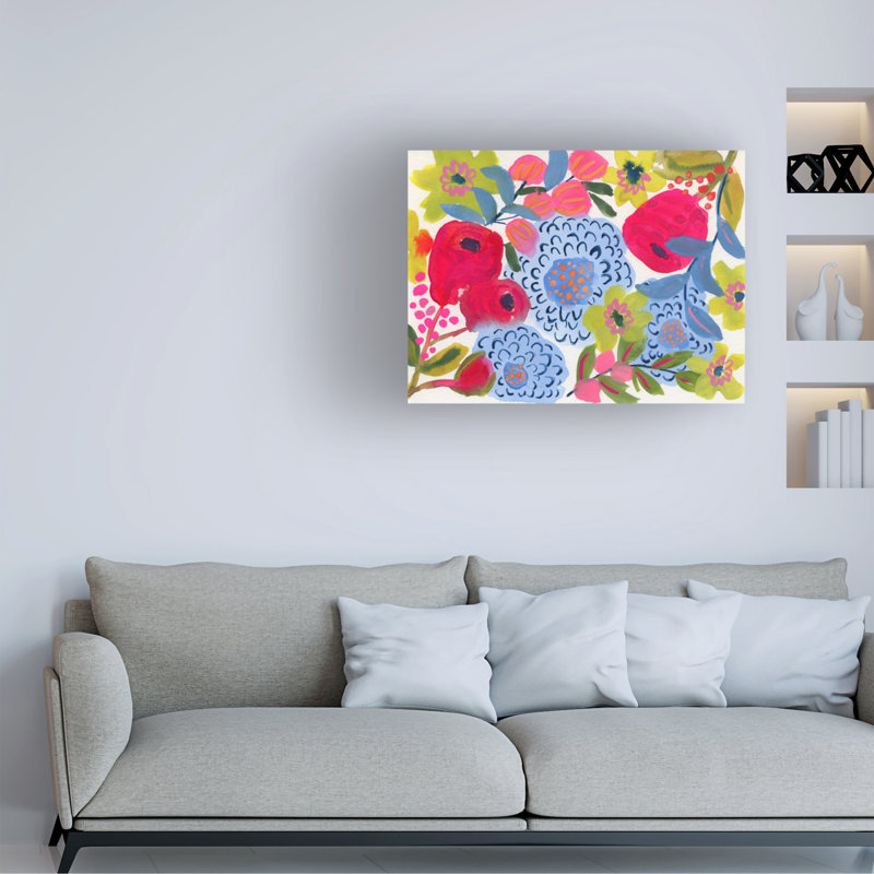 Art mural sur toile tendue - "Periwinkle" de Suzanne Allard pour décoration de salon, de chambre à coucher ou de bureau - 35 x 47