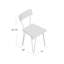 Chaise en bois massif