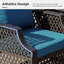 Ensemble de meubles de patio 7 pièces, ensemble de conversation en osier avec chaises pivotantes, 2 repose-pieds, table basse avec rangement-111338223