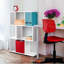 Bibliothèque blanche simple à trois couches-273967173-273967174