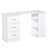 47" Modern Home Office Computer Desk Bookcase Combo Writing Table Workstation with 3 Drawer and Storage Shelf - White