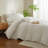 LIFETOWN Striped Duvet Cover Set,3 Pcs Breathable Durable 100% Washed Cotton Comforter Cover for All Seasons, Chic Linen Like Textured Bedding Set.-114652708-114652704