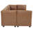 Faux Leather Modular Sectional