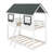 Twin Over Twin Bunk Bed Wood Bed With Roof-422348510